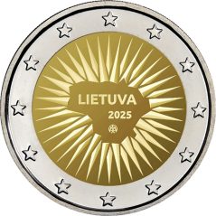 moneda conmemorativa 2 euros Lituania 2025 Defensa.  - 1