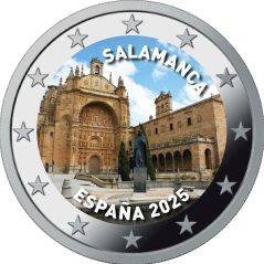 moneda conmemorativa 2 euros España 2025 Salamanca. Color C  - 1