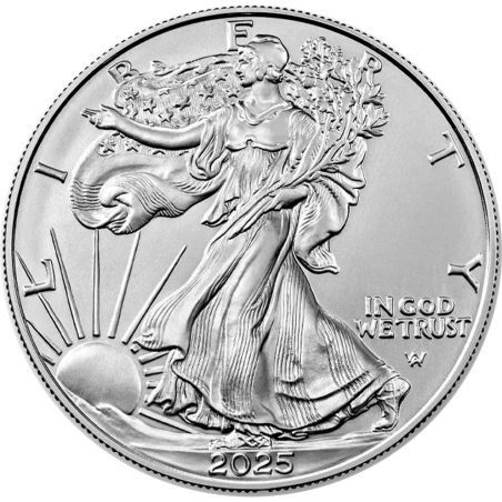 Moneda onza de plata 1$ Estados Unidos Liberty 2025.