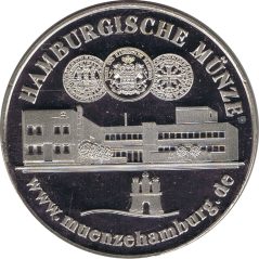 Medalla Hamburg 2003. Alemania. Cuproníquel.