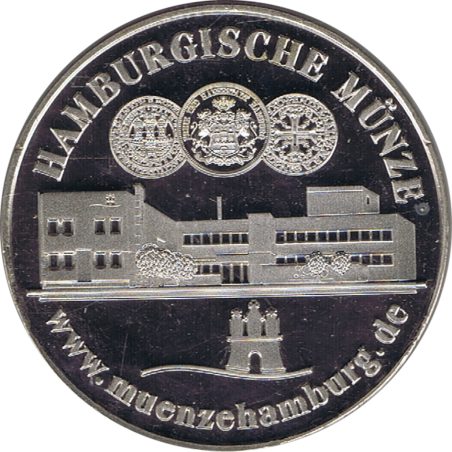 Medalla Hamburg 2003. Alemania. Cuproníquel.