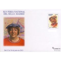 Sobre entero Postal 138 XLV Feria Nacional Sello 2013 Miliki.  - 1
