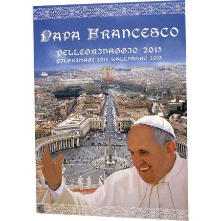 Colección 11 monedas 50 céntimos Color Papa Francisco 2015