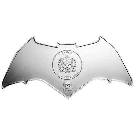 Moneda onza de plata 5$ Samoa Batman Batarang 2025.