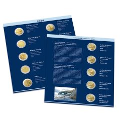 LEUCHTTURM Numis hojas preimpresas monedas de 2 Euros 2024  - 1