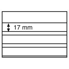 LEUCHTTURM Ficha carton negra 148x105. 3 bandas con pr. 100