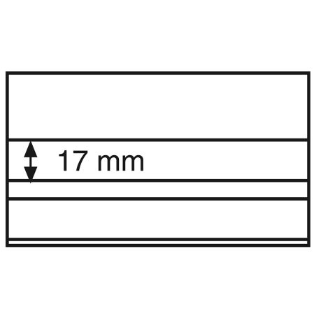 LEUCHTTURM Ficha carton negra 148x85. 2 bandas con pr.(100)