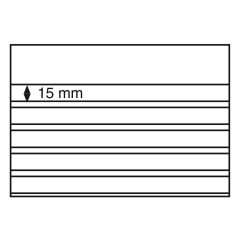 LEUCHTTURM Ficha carton negra 210x148. 5 bandas con pr. (50)