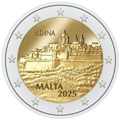 moneda conmemorativa 2 euros Malta 2025 Mdina  - 1