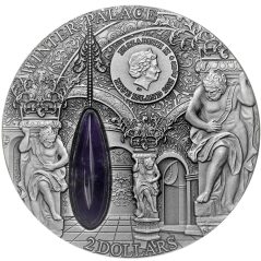 Moneda 2 onzas de plata Niue 2 Dollars Belvedere Vienna  - 1