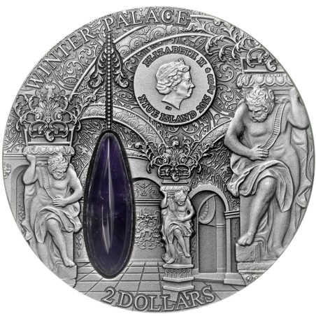 Moneda 2 onzas de plata Niue 2 Dollars Belvedere Vienna  - 1