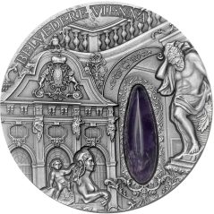 Moneda 2 onzas de plata Niue 2 Dollars Belvedere Vienna