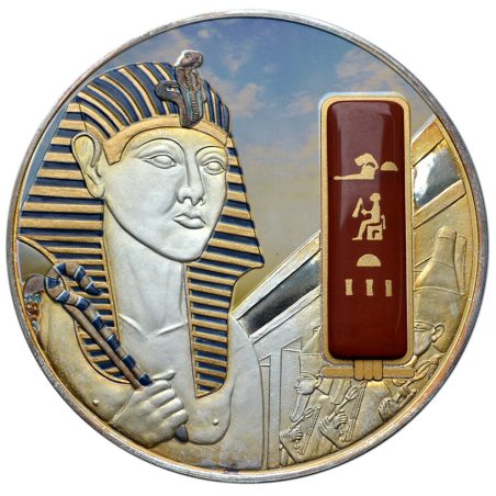 Moneda 2 onzas de plata Fiji 50 Dollars Hatshepsut.  - 1