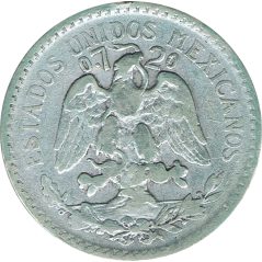 Moneda de plata 50 Centavos México 1921