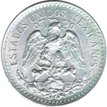 Moneda de plata 50 Centavos México 1944