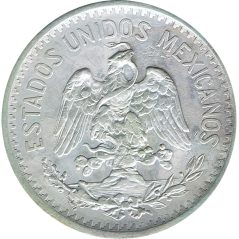Moneda de plata 50 Centavos México 1906.