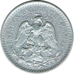 Moneda de plata 50 Centavos México 1937