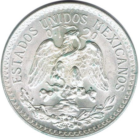 Moneda de plata 50 Centavos México 1943