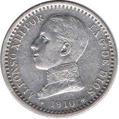 50 céntimos Plata 1904 *10 Alfonso XIII PC V.  - 1
