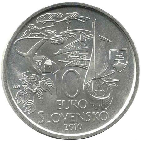 moneda Eslovaquia 10 Euros 2010 Martin Kukucin