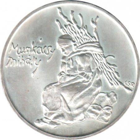 Moneda de plata 200 Florines Hungría 1976 Mihaly Munkacsy  - 1