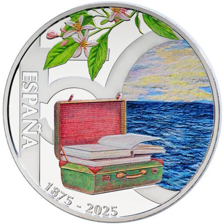 Moneda 2025 150º aniversario Antonio Machado. 10 euros. Plata  - 1