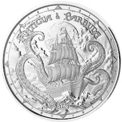Moneda onza de plata 2$ Antigua y Barbuda Kraken 2024  - 1