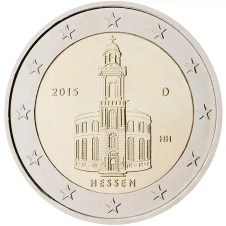 moneda conmemorativa 2 euros Alemania 2015 Hessen. Ceca J  - 1