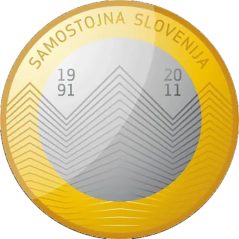 moneda Eslovenia 3 Euros 2011