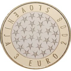 moneda Eslovenia 3 Euros 2008  - 1