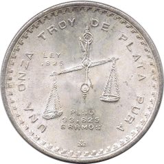 Moneda onza de plata Mexico 1979