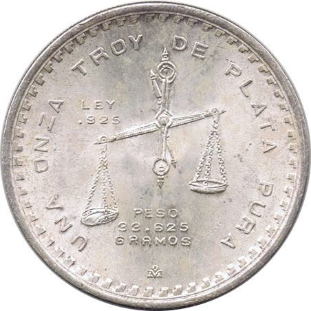 Moneda onza de plata Mexico 1979