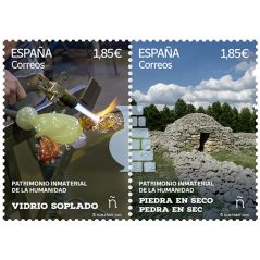 5840/1 Patrimonio. Piedra en seco. Vidrio soplado.  - 1