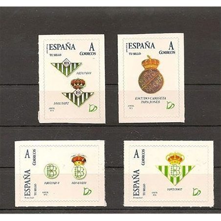 2007 Centenario del Betis. 4 sellos personalizados  - 1