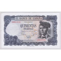(1971/07/23) Madrid. 500 Pesetas. EBC. Sin serie 0155562  - 1