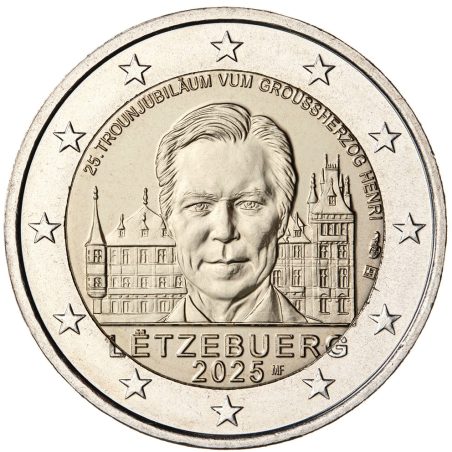 moneda conmemorativa 2 euros Luxemburgo 2025 Henri  - 1