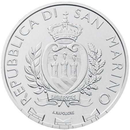 Moneda onza de plata San Marino 5 Euros 2025 Halcón Peregrino