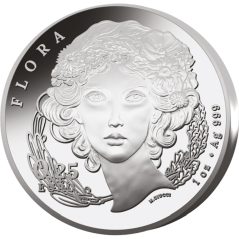 Moneda onza de plata Italia 0,25 Euros 2025 Flora.  - 1