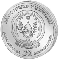 Moneda onza de plata 50 Francos Ruanda 2026 Caballo Año Lunar