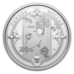 Canada 1$ 2025 25 Años Tumba Soldado Desconocido. Plata Proof.  - 1