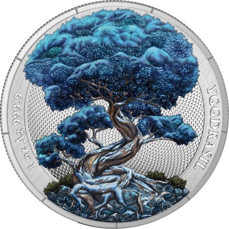 Moneda onza de plata Alemania 5 Mark 2025 Árbol Vida Invierno  - 1