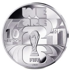 Francia 10€ 2025 Futbol Copa del Mundo FIFA 2026. Plata