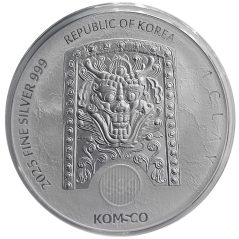 Moneda onza de plata 1 Clay Corea 2025 Zi:Sin Ophidia.