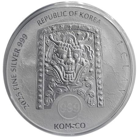 Moneda onza de plata 1 Clay Corea 2025 Zi:Sin Ophidia.
