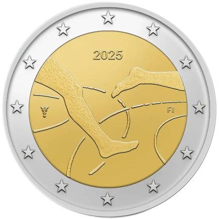 moneda conmemorativa 2 euros Finlandia 2025 Atletismo  - 1