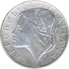 Moneda de plata 500 Liras Italia 1989 Copa Mundial Futbol 1990