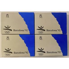 2000 Pesetas Barcelona'92 1990 Serie I. 4 valores. Plata Proof