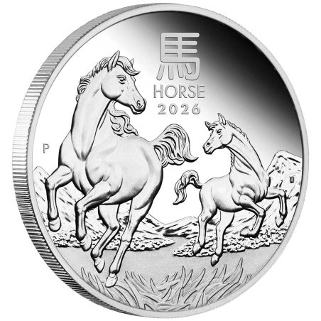 Moneda onza de plata 1$ Australia 2026 Año Lunar Caballo.  - 1