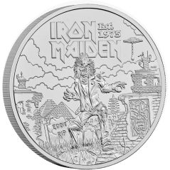Inglaterra 5 Libras 2025 Iron Maiden. Música. Niquel  - 1