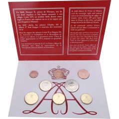 Cartera oficial euroset Monaco 2025. Nuevas monedas 1€ y 2€.
